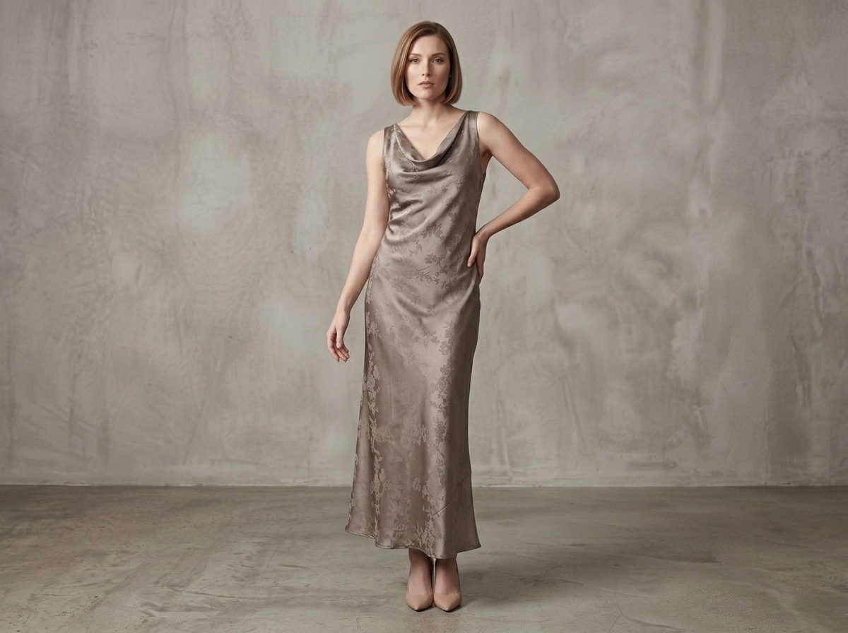 COWL NECK DRESS