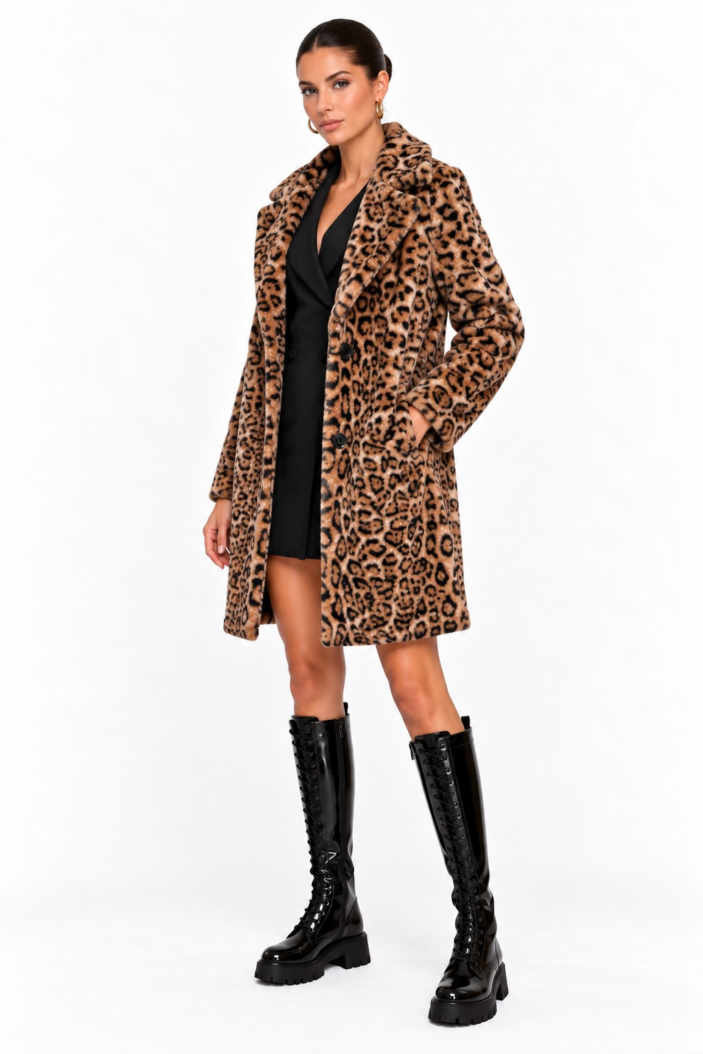 Γούνα Animal Print σε Καφέ Αποχρώσεις