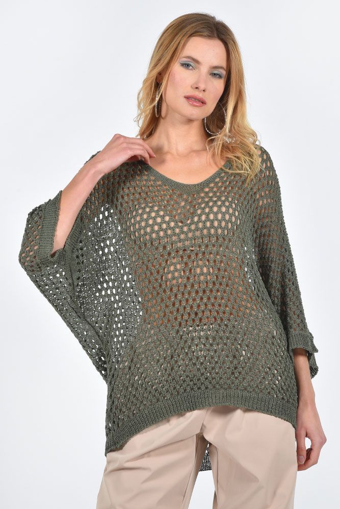 Knitted mesh shirt 