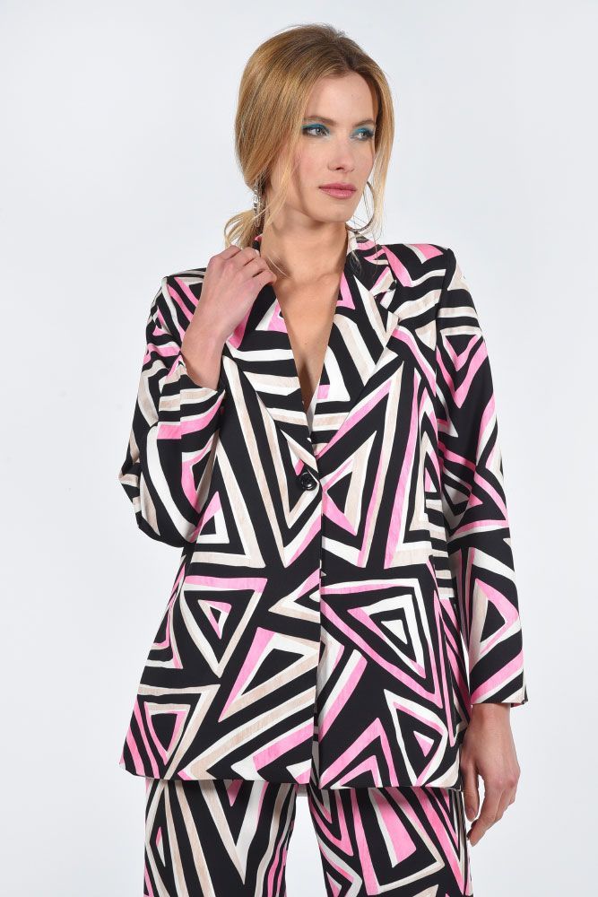 Printed blazer 