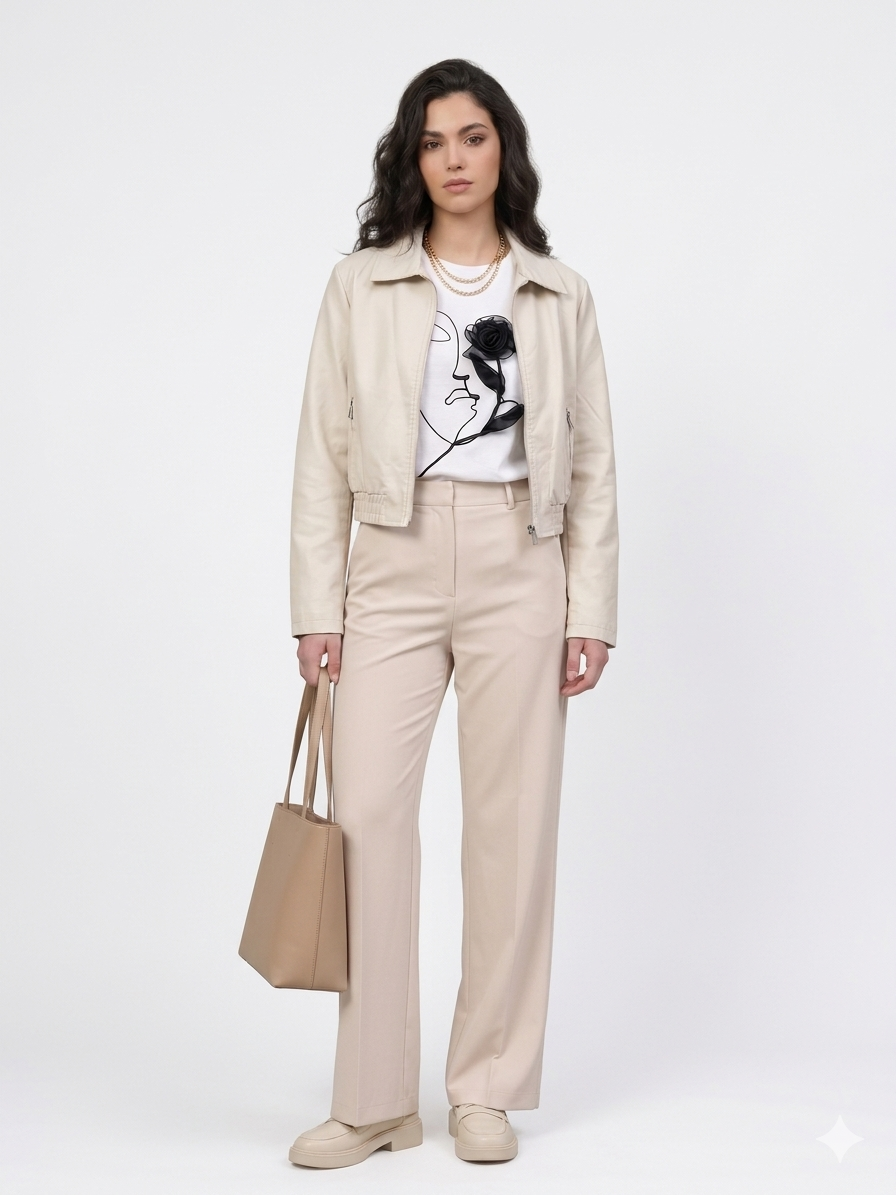 City Glow Leatherette μπουφάν 