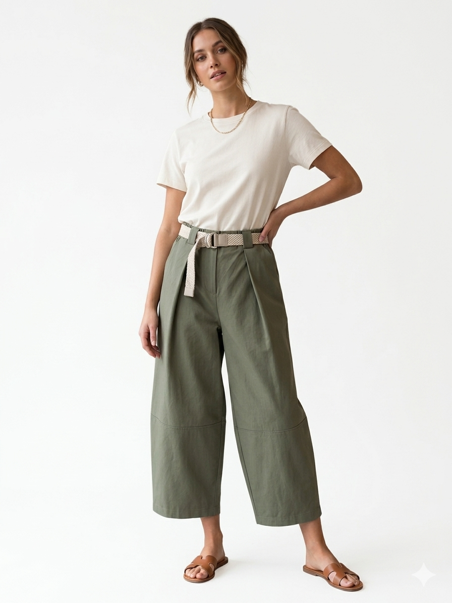 Olive Garden Wide-Leg παντελόνα