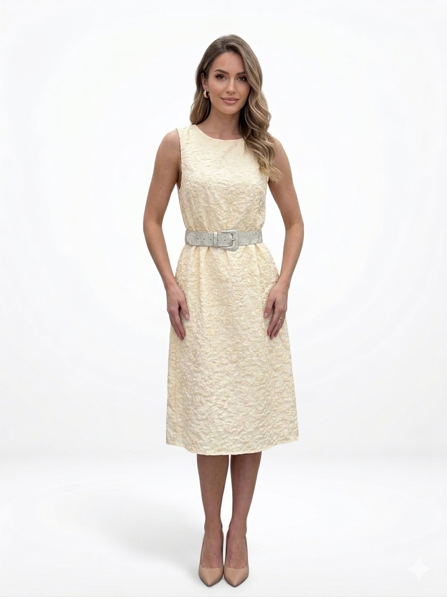 Retro Muse Belted φόρεμα