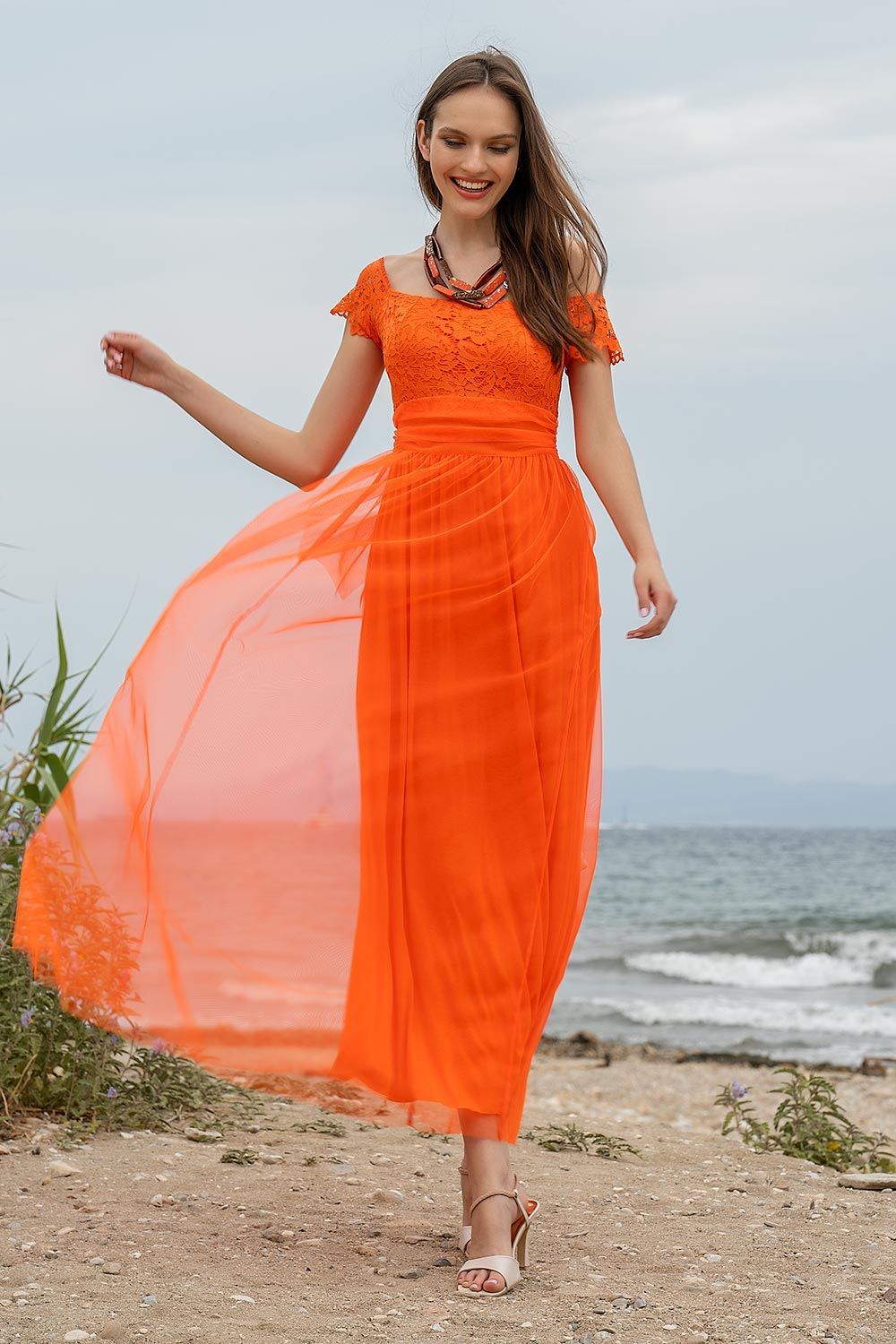Orange dress