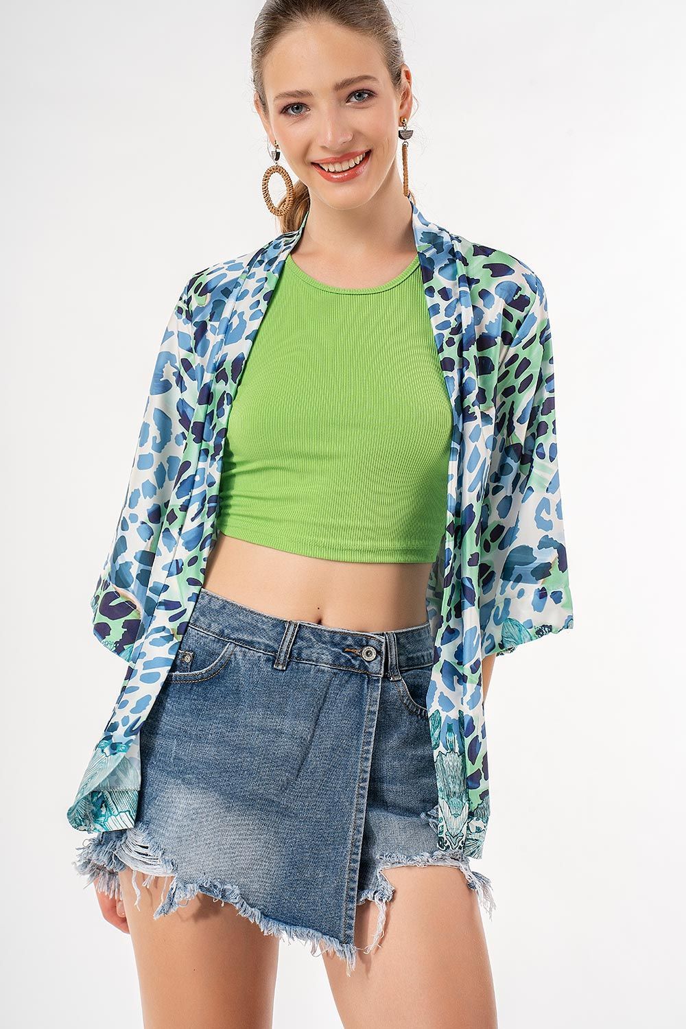 Animal print mandeau