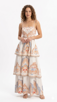Renaissance Tiered Maxi Dress Φωτογραφία από Renaissance Tiered Maxi Dress