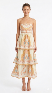 Renaissance Tiered Maxi Dress Φωτογραφία από Renaissance Tiered Maxi Dress