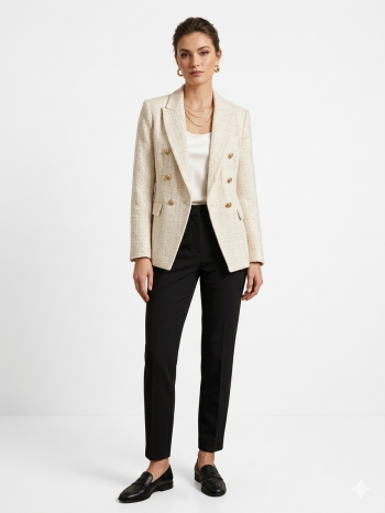 Golden Button Tweed σακάκι