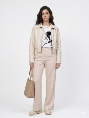 City Glow Leatherette μπουφάν 