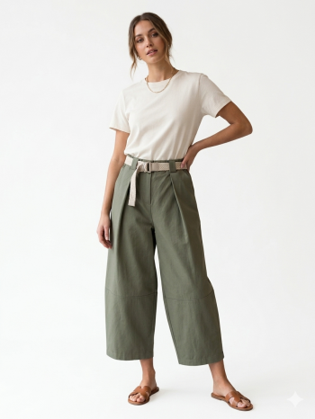 Olive Garden Wide-Leg παντελόνα