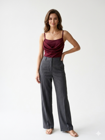 Deep Merlot Drape κορμάκι