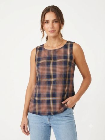 Denim Meadow Top