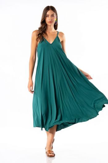 Πράσινο maxi φόρεμα 