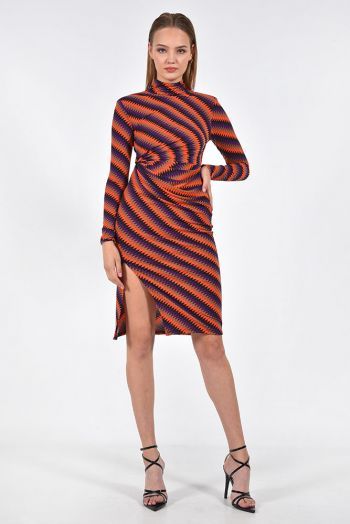 midi elastic dress
