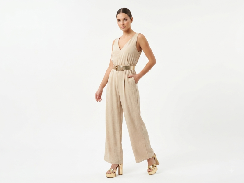 V-NECK JUMPSUIT Φωτογραφία από V-NECK JUMPSUIT
