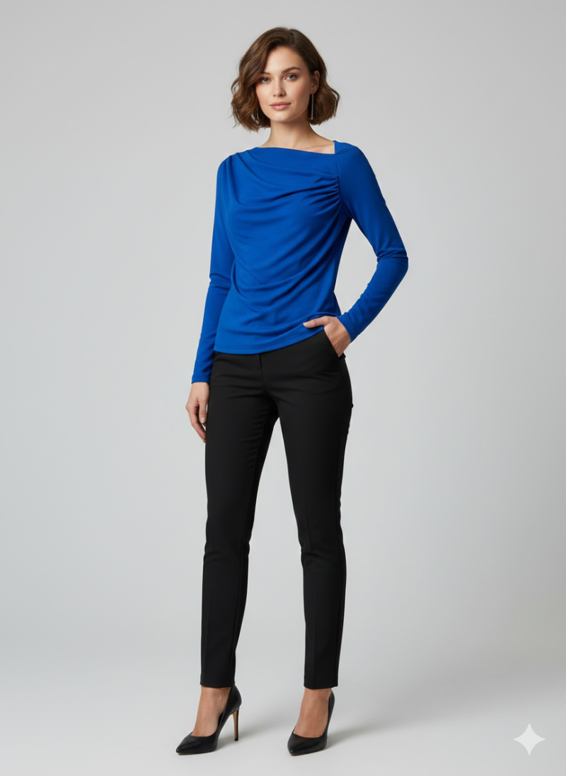 Φωτογραφία από " Royal Drape Long Sleeve" μπλούζα