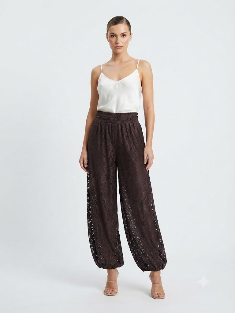 Boho-Chic Δαντελένιο Παντελόνι Φωτογραφία από Boho-Chic Δαντελένιο Παντελόνι
