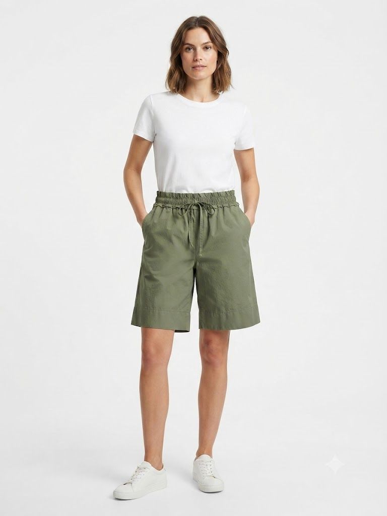 Elasticated Cargo-Style Shorts Φωτογραφία από Elasticated Cargo-Style Shorts