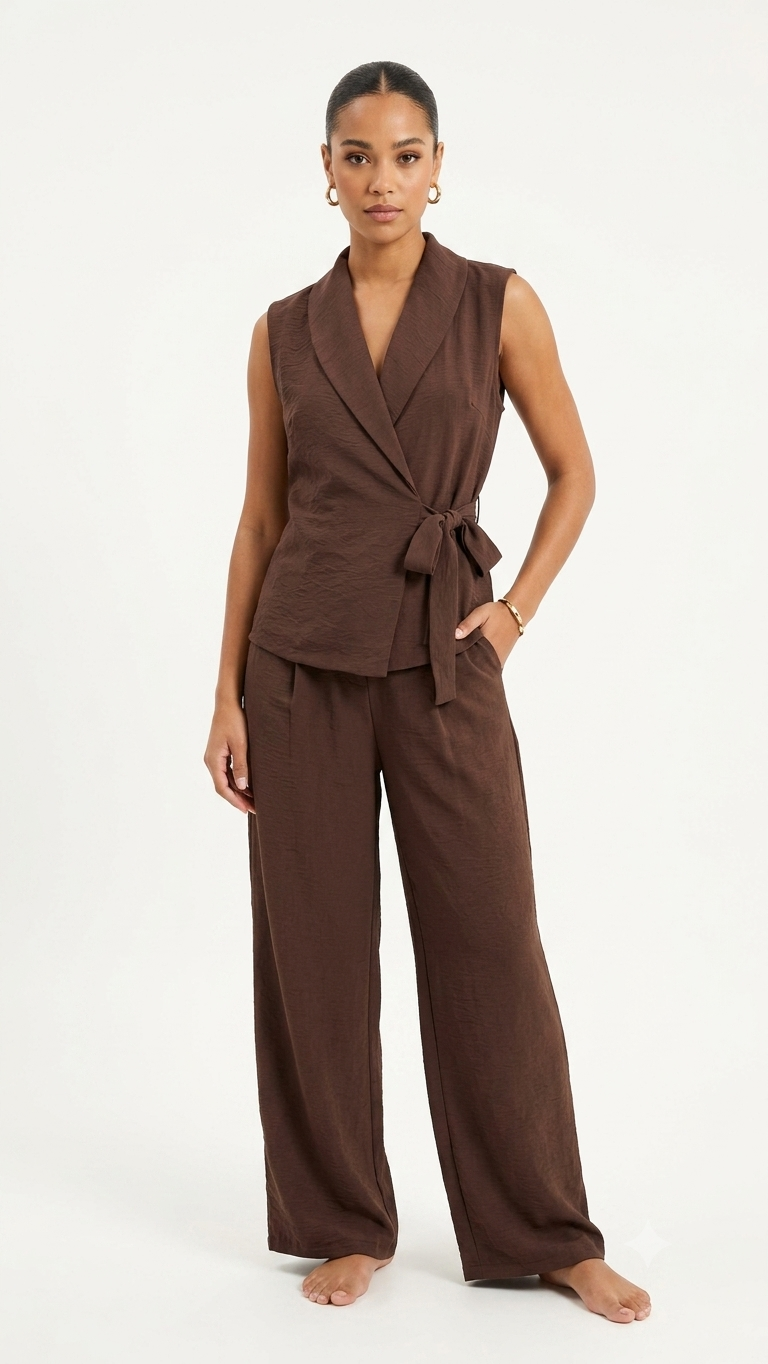 Mocha Tailored Set Φωτογραφία από Mocha Tailored Set
