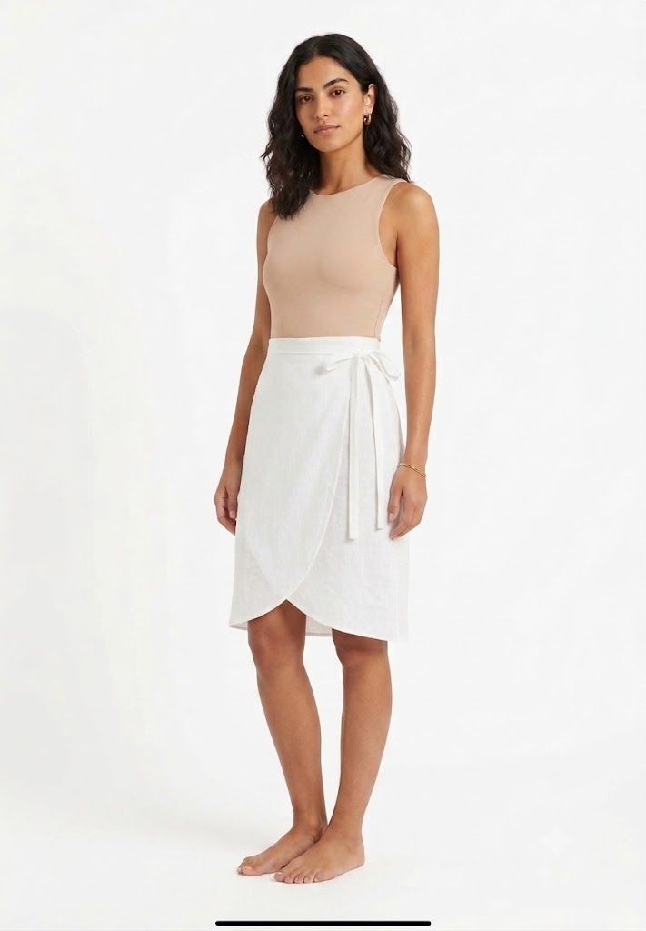 Φωτογραφία από Pure Linen Wrap Skirt