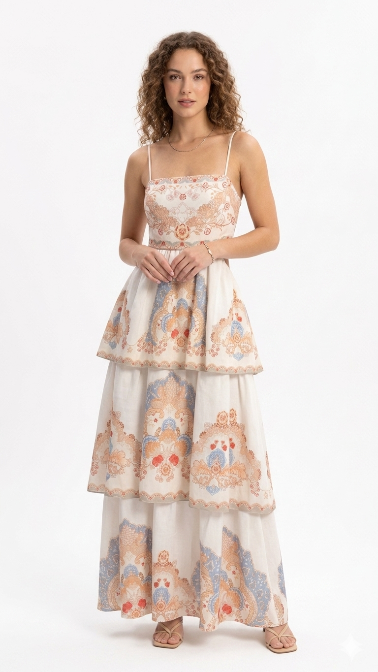 Renaissance Tiered Maxi Dress Φωτογραφία από Renaissance Tiered Maxi Dress