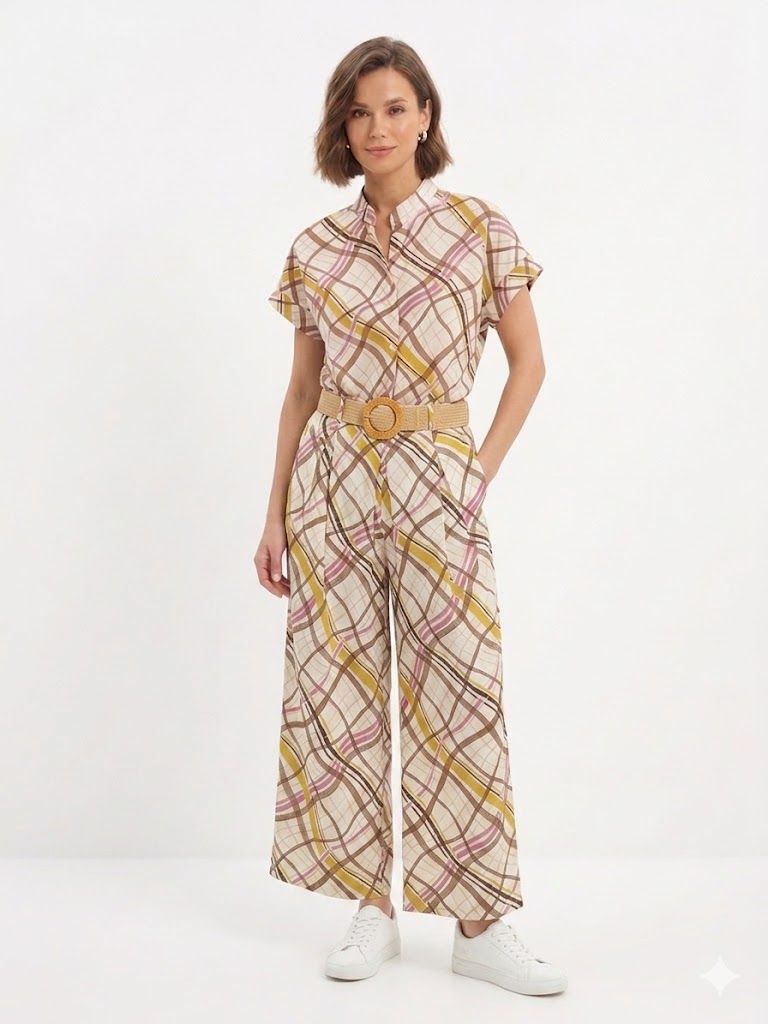 Plaid - Waist Checkered Trouser Φωτογραφία από Plaid - Waist Checkered Trouser