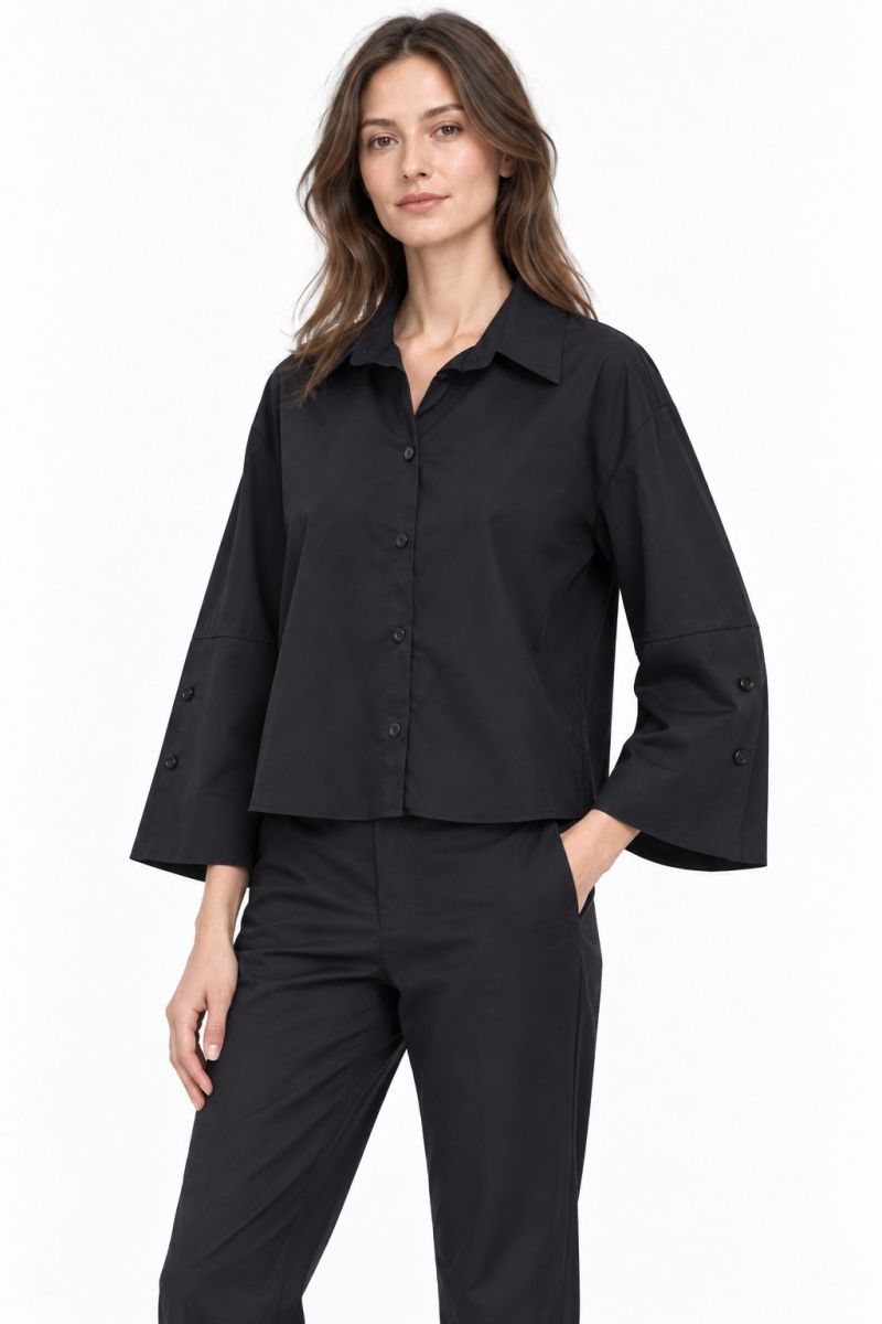 SHIRT WITH WIDE SLEEVES Φωτογραφία από SHIRT WITH WIDE SLEEVES