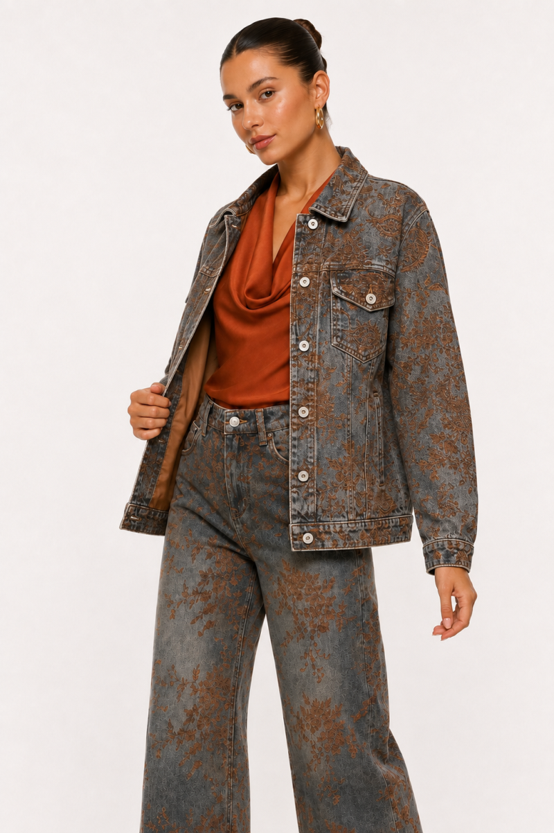 VINTAGE PRINT DENIM JACKET Φωτογραφία από VINTAGE PRINT DENIM JACKET